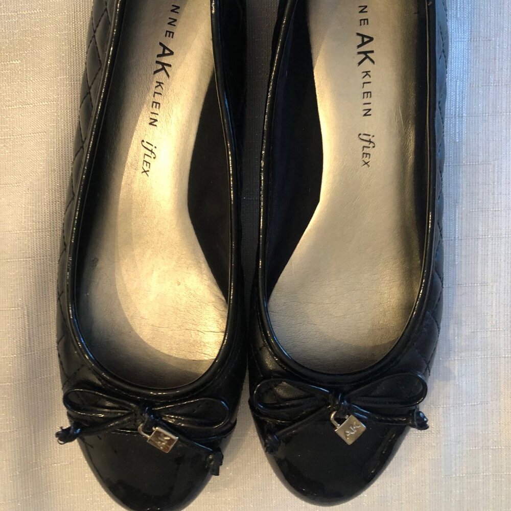 Anne Klein Flex Black Ballet Flats - Size 8 - Picture 2 of 5